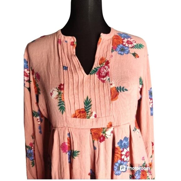 Matilda Jane Dress Womens Small Pink Floral Babydoll Mini Lets Go Out - Picture 3 of 11